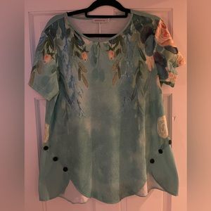 Misslook Watercolor Print Top